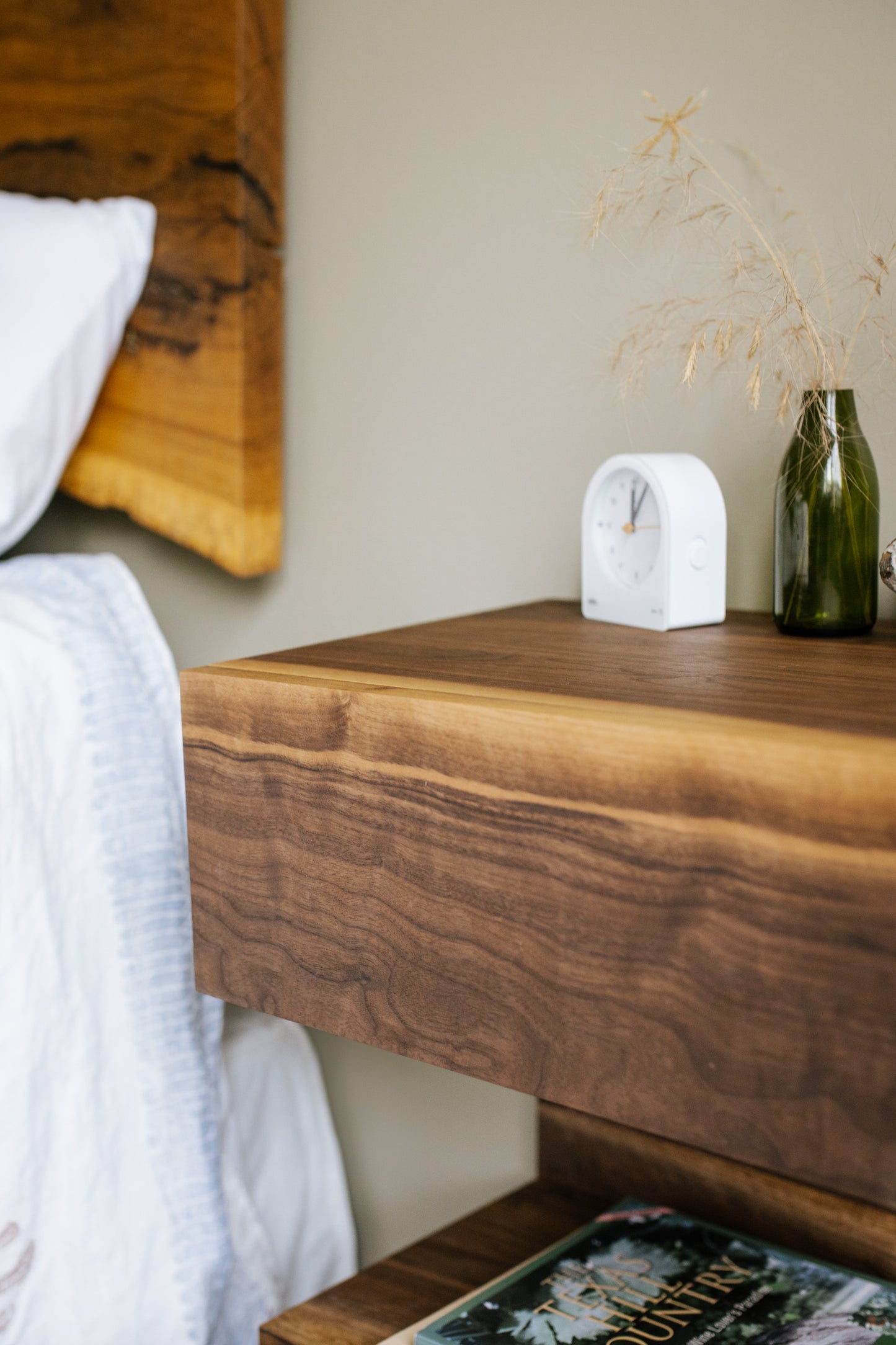 Floating Night Stand made from Black Walnut