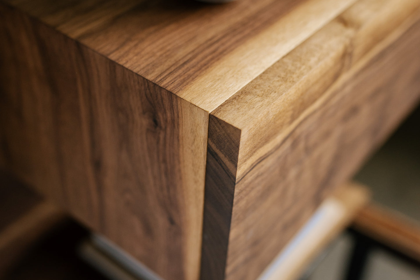 Floating Night Stand made from Black Walnut