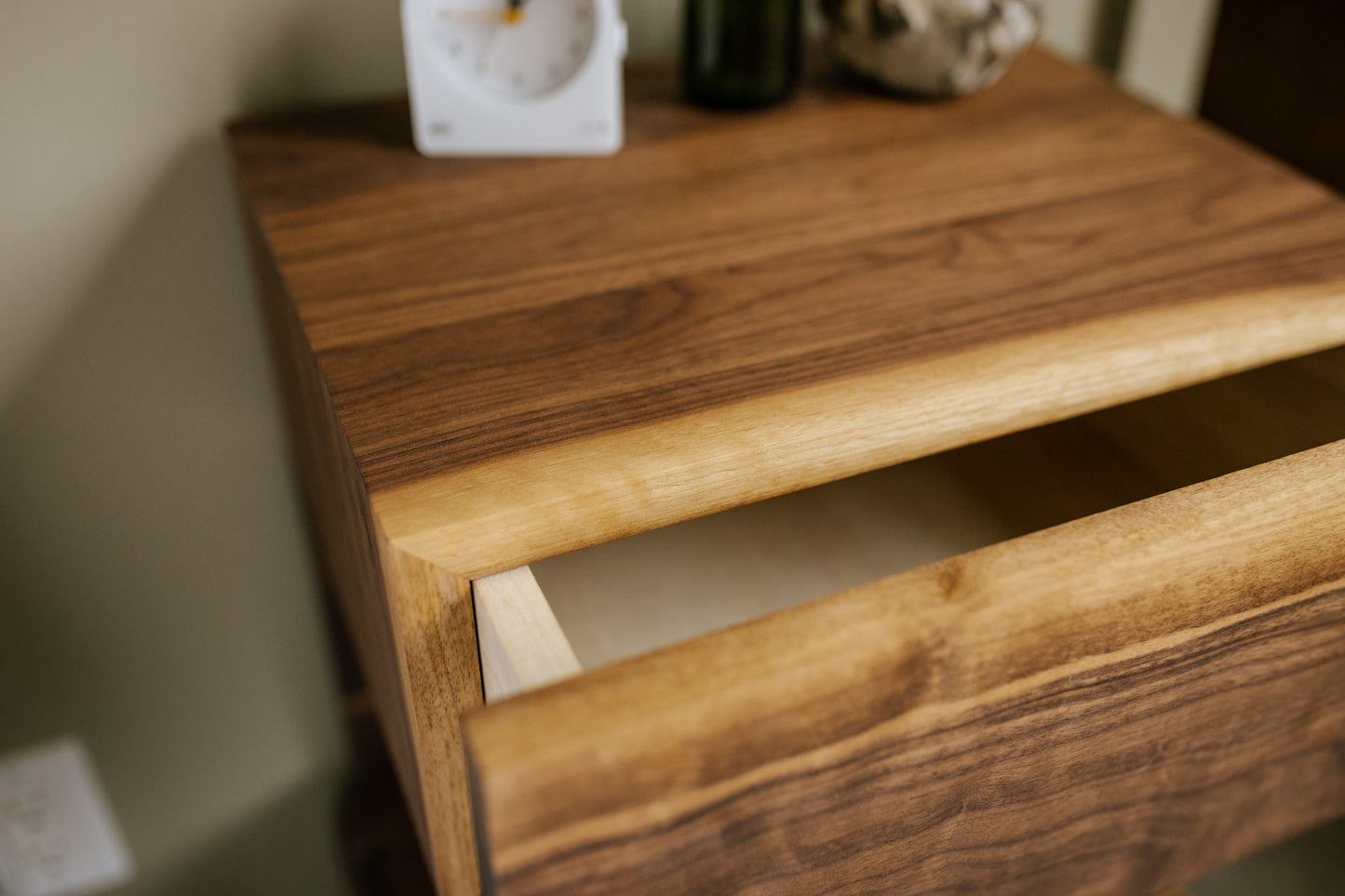 Floating Night Stand made from Black Walnut