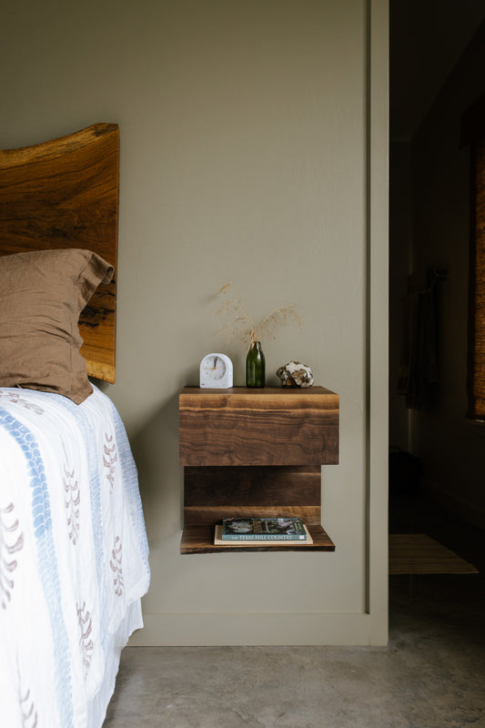 Floating Night Stand made from Black Walnut