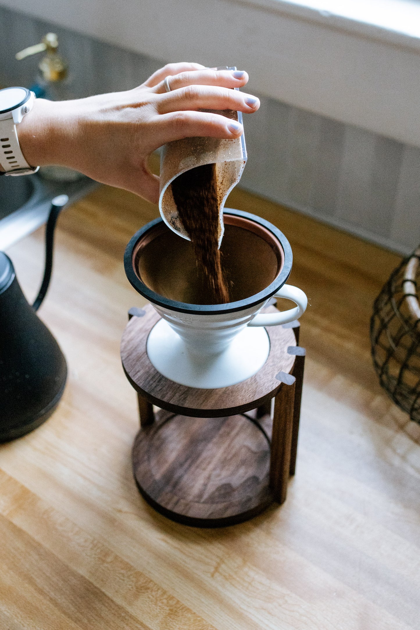 V60 Pour Over Stand, Custom Coffee Stand