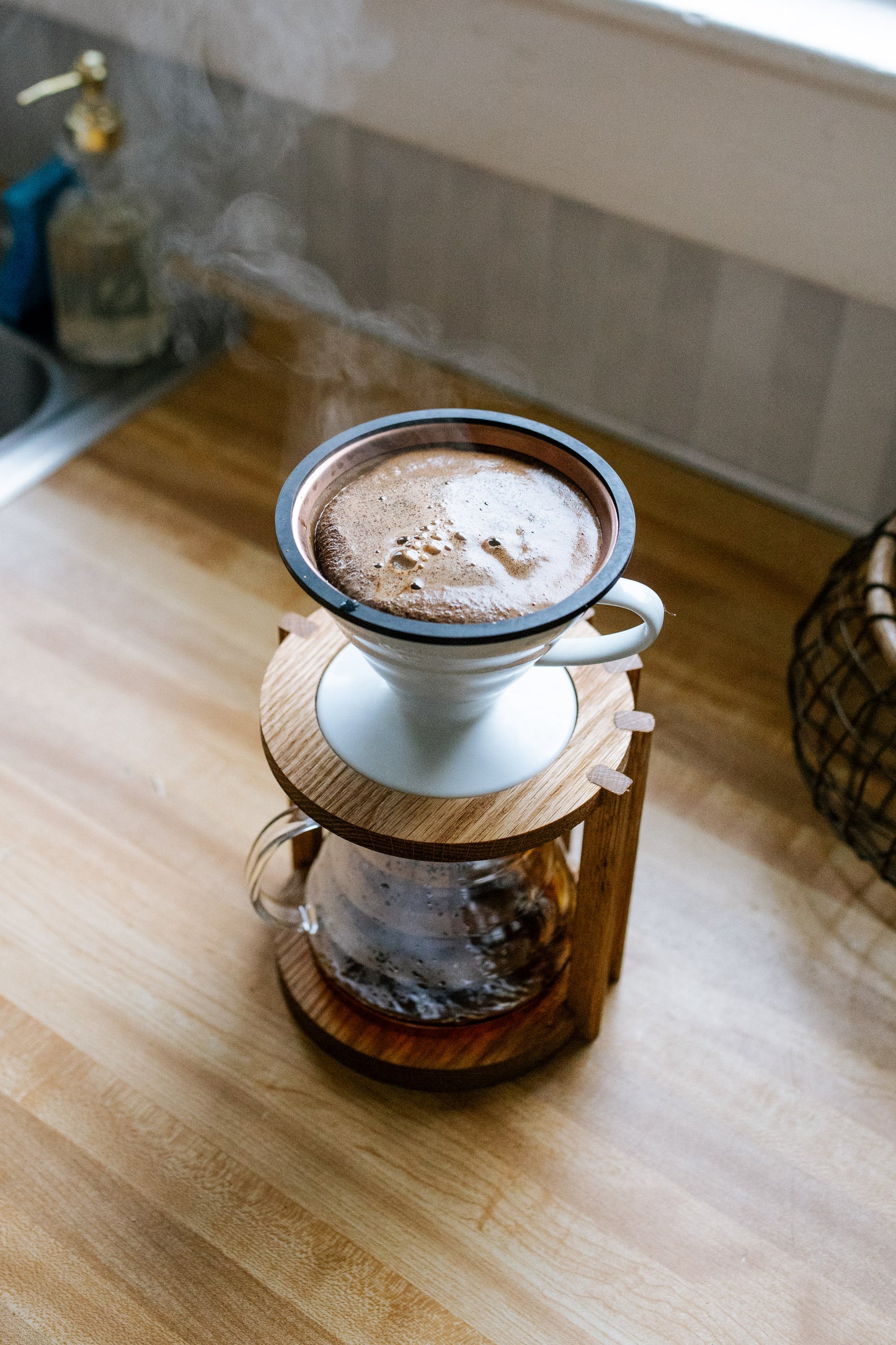 V60 Pour Over Stand, Custom Coffee Stand